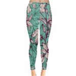 Vintage Floral Pattern Inside Out Leggings