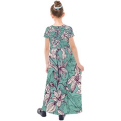 Kids  Short Sleeve Maxi Dress 