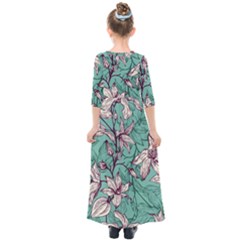 Kids  Quarter Sleeve Maxi Dress 