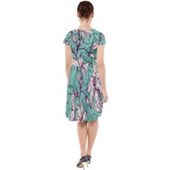 Cap Sleeve Midi Dress 