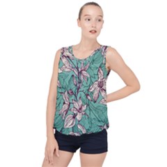 Bubble Hem Chiffon Tank Top 