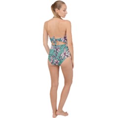 Scallop Top Cut Out Swimsuit 