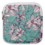 Vintage Floral Pattern Mini Square Pouch