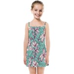 Vintage Floral Pattern Kids  Summer Sun Dress