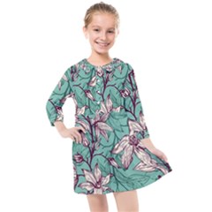 Kids  Quarter Sleeve Shirt Dress 