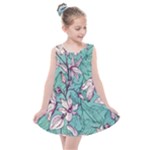 Vintage Floral Pattern Kids  Summer Dress