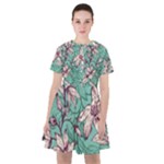 Vintage Floral Pattern Sailor Dress