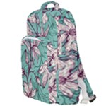 Vintage Floral Pattern Double Compartment Backpack