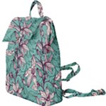 Vintage Floral Pattern Buckle Everyday Backpack