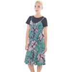 Vintage Floral Pattern Camis Fishtail Dress