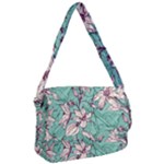 Vintage Floral Pattern Courier Bag