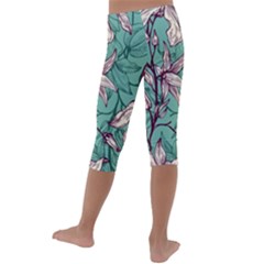 Kids  Lightweight Velour Capri Leggings  