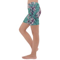 Kids  Lightweight Velour Capri Yoga Leggings 
