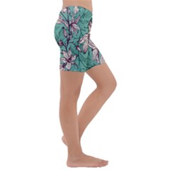 Kids  Lightweight Velour Capri Yoga Leggings 
