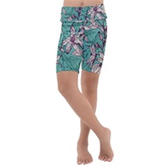 Kids  Lightweight Velour Cropped Yoga Leggings 