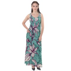 Sleeveless Velour Maxi Dress 