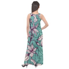 Sleeveless Velour Maxi Dress 