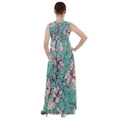 Empire Waist Velour Maxi Dress 
