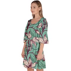 Velour Kimono Dress 