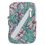Vintage Floral Pattern Belt Pouch Bag (Large)