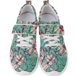 Vintage Floral Pattern Men s Velcro Strap Shoes