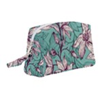 Vintage Floral Pattern Wristlet Pouch Bag (Medium)