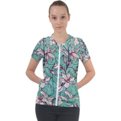 Short Sleeve Zip Up Jacket 