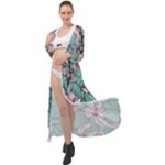 Vintage Floral Pattern Maxi Chiffon Beach Wrap