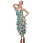Vintage Floral Pattern Layered Bottom Dress