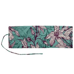 Vintage Floral Pattern Roll Up Canvas Pencil Holder (M) from ArtsNow.com