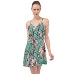 Vintage Floral Pattern Summer Time Chiffon Dress