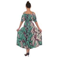 Shoulder Straps Boho Maxi Dress  