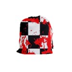 Checkerboard Splatter Drawstring Pouch (Medium)