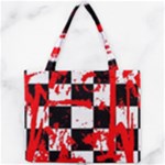 Checkerboard Splatter Mini Tote Bag
