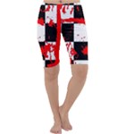 Checkerboard Splatter Cropped Leggings 