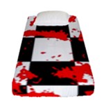 Checkerboard Splatter Fitted Sheet (Single Size)