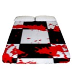 Checkerboard Splatter Fitted Sheet (King Size)