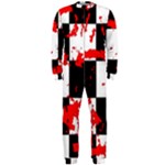 Checkerboard Splatter OnePiece Jumpsuit (Men)