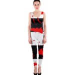Checkerboard Splatter One Piece Catsuit