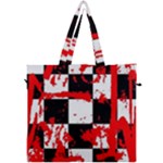 Checkerboard Splatter Canvas Travel Bag