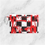 Checkerboard Splatter Canvas Cosmetic Bag (Small)