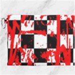 Checkerboard Splatter Canvas Cosmetic Bag (XXXL)