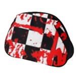 Checkerboard Splatter Full Print Accessory Pouch (Small)