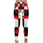 Checkerboard Splatter Lightweight Velour Classic Yoga Leggings