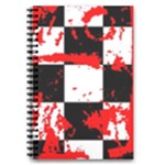 Checkerboard Splatter 5.5  x 8.5  Notebook