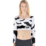 Deathrock Bats Long Sleeve Crop Top