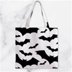 Deathrock Bats Zipper Grocery Tote Bag