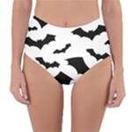 Deathrock Bats Reversible High-Waist Bikini Bottoms