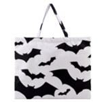 Deathrock Bats Zipper Large Tote Bag