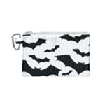 Deathrock Bats Canvas Cosmetic Bag (Small)